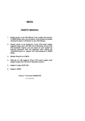 Gigabyte GA-6BXU User Manual