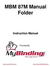 MyBinding MBM 87M Instruction Manual