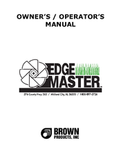Brown Edge Master E-104H Owner's/Operator's Manual