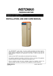 THERMO 2000 Instomax 7.5 Installation Use And Care Manual