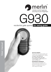 Merlin G930 User Manual