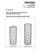 STIEBEL ELTRON SB 150 Installation And Operating Instructions Manual