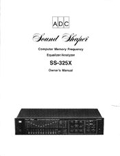 Sound shaper SS-325X Manuals | ManualsLib