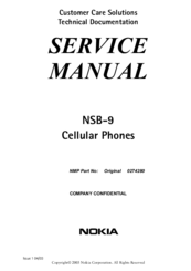 Nokia NSB-9 Service Manual