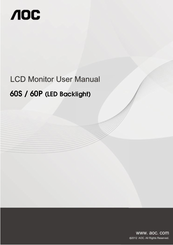 AOC 60P User Manual