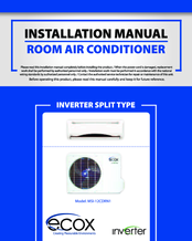 Ecox MSI-12CDRN1 Installation Manual