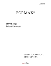 Formax 6600 Series Operator's Manual