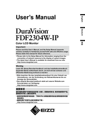 EIZO DuraVision FCF2304W-IP User Manual