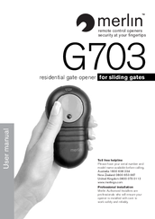 Merlin G703 User Manual