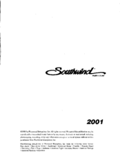 Fleetwood 2001 Southwind Owner's Manual