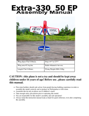 GREAT PLANES Extra-300 50 EP Assembly Manual