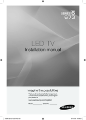 Samsung HG673-ZA Installation Manual