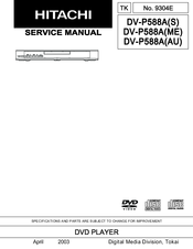 Hitachi DV-P588A Service Manual
