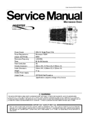 Panasonic NN-T221MB Service Manual