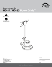 Mytee PowerGlide HD-17 Instruction Manual