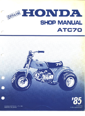 Honda 1985 ATC70 Shop Manual