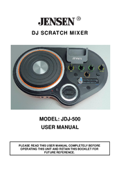 Jensen JDJ-500 User Manual