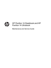 HP Pavilion 14 Ultrabook Maintenance And Service Manual