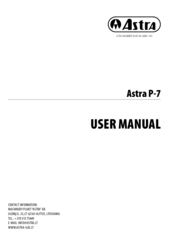 Astra P-7 User Manual