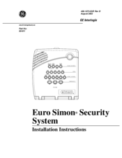 GE Euro Simon Installation Instructions Manual