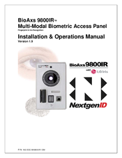 NextgenID BioAxs 9800IR Installation & Operation Manual