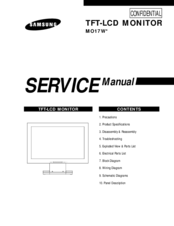 Samsung MO17W Series Service Manual