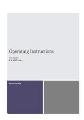 MTU 8V4000L32F Operating Instructions Manual
