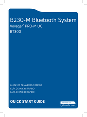 Plantronics B230-M Quick Start Manual