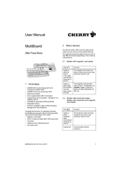 Cherry Multiboard G8 series User Manual