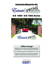 FAAC Estate Swing E-S 1600 Series Instruction Manual