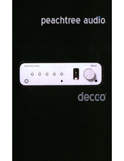 Peachtree Audio Decco2 User Manual
