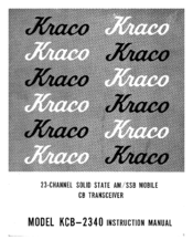 kraco KCB-2340 Instruction Manual