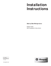 Monogram ZISB420DH Installation Instructions Manual