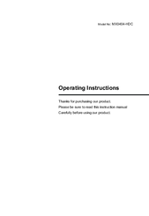 WyreStorm MX0404-HDC Operating Instructions Manual