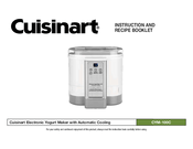 Cuisinart CYM-100C Instruction And Recipe Book