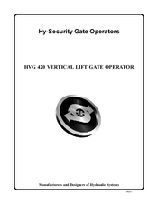 Hy-Security HVG 420 User Manual