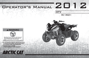 Arctic Cat 2012 XC 4501 Operator's Manual