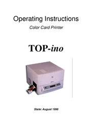 F+D Feinwerk- und Drucktechnik TOP-ino Operating Instructions Manual