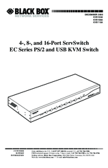 Black Box KV9116A User Manual