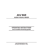 Lectrosonics AV 62 Operating Instructions Manual