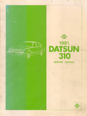 Datsun 1981 310 Service Manual