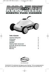 Smartpool Robo Kleen Plus User Manual