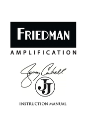 Friedman JJ-100 Instruction Manual