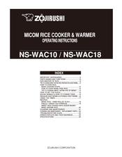 Zojirushi NS-WAC18 Operating Instructions Manual
