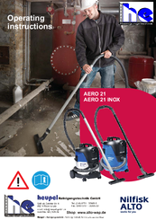 Nilfisk-ALTO AERO 21 Operating Instructions Manual