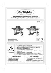 Outback Mayfair Assembly And Operating Instructions Manual