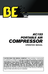 BE AC153 Operation Manual
