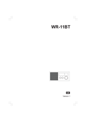 Sangean WR-11BT Safety Instructions
