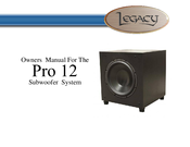 Legacy Pro 12 Owner's Manual