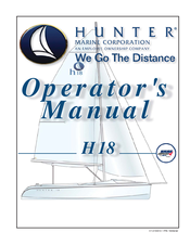 Hunter H18 Operator's Manual